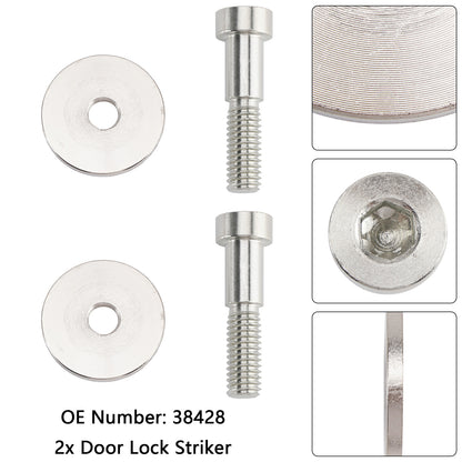 15013147 Door Lock Striker 38428 Compatible with 1985-2002 Chevy K1500 K2500 K3500 GMC C1500 C2500 C3500 Yukon Truck Door Latch Bolt Pin Replace