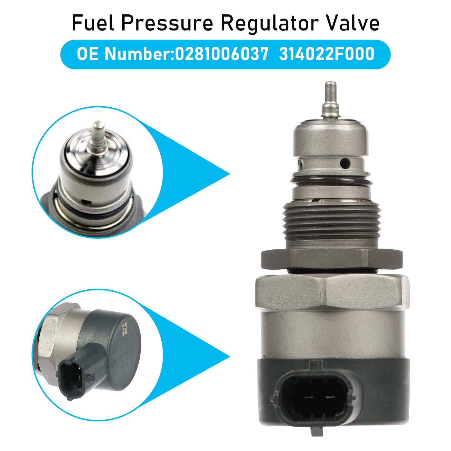 Hyundai Santa Fe Kia Sorento Fuel Pressure Regulator Valve 0281006037 314022F000