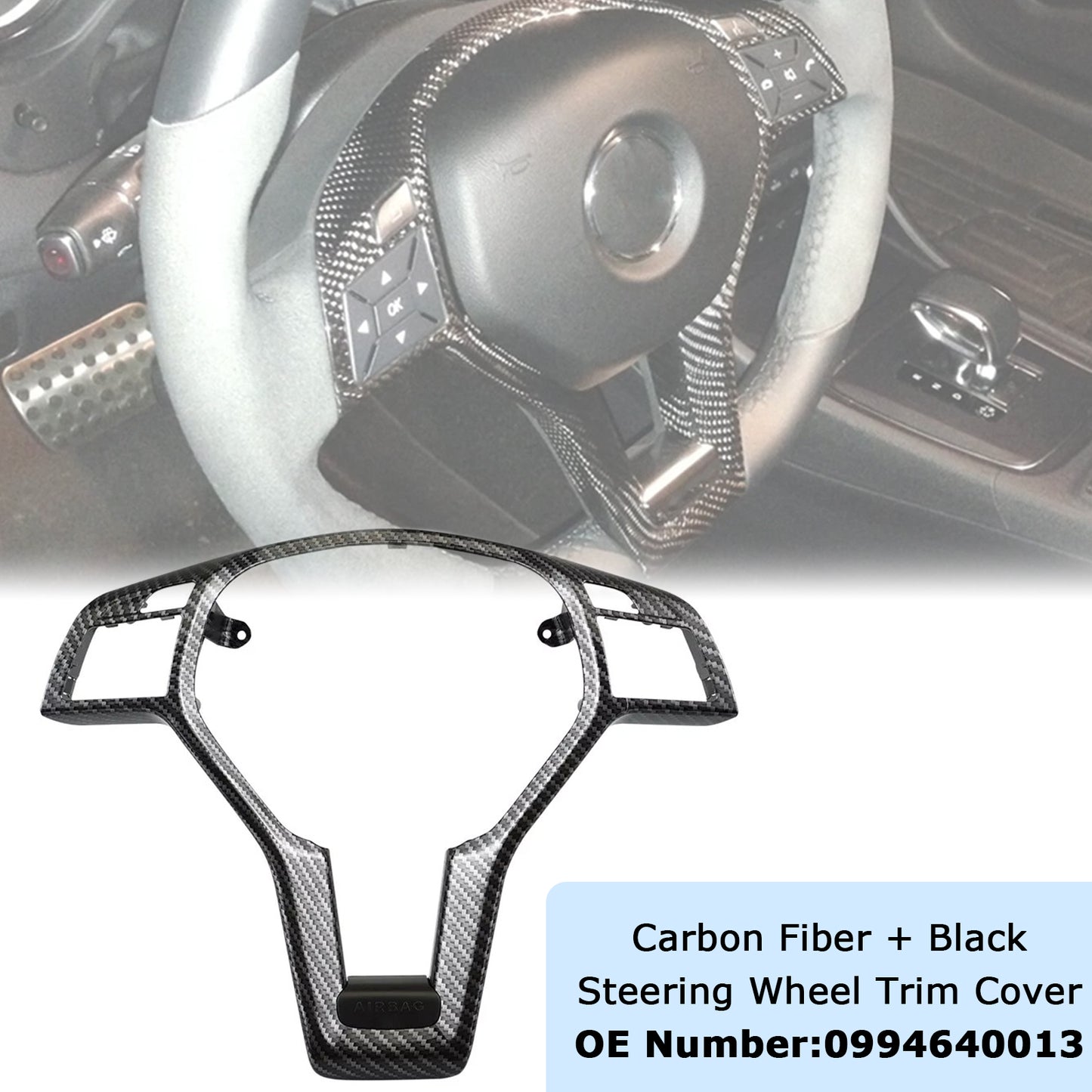 Mercedes Benz C-Class W204 C63 AMG Steering Wheel Trim Cover 0994640013