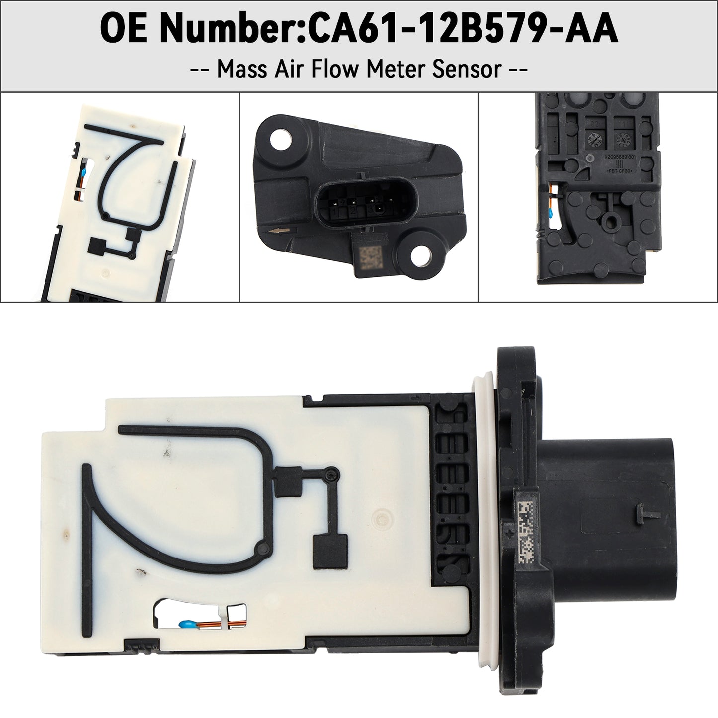 Mass Air Flow Meter Sensor CA61-12B579-AA A2C86319400 For Ford B-Max Fiesta Tourneo Transit