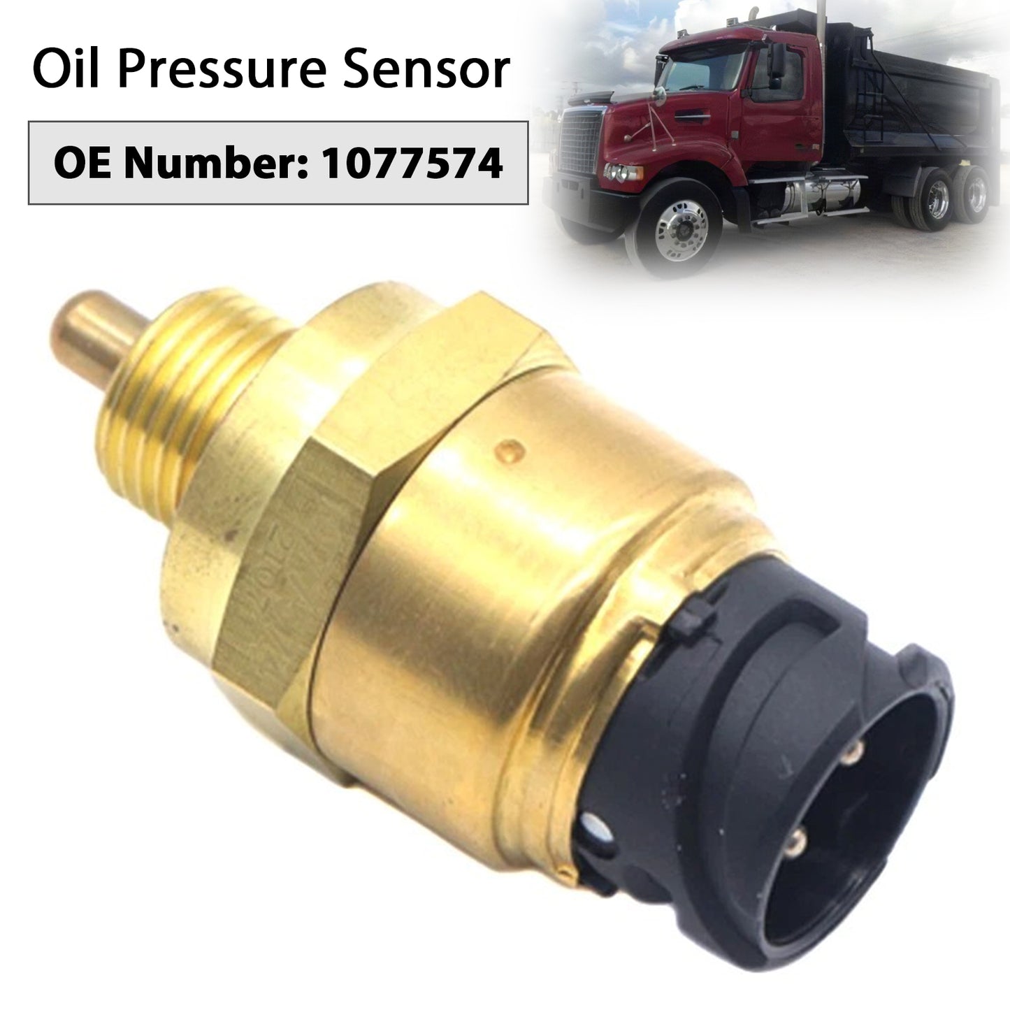 Oil Pressure Sensor 1077574 for Volvo VHD VN VNL VNM 2003-2008 D12 12.1L