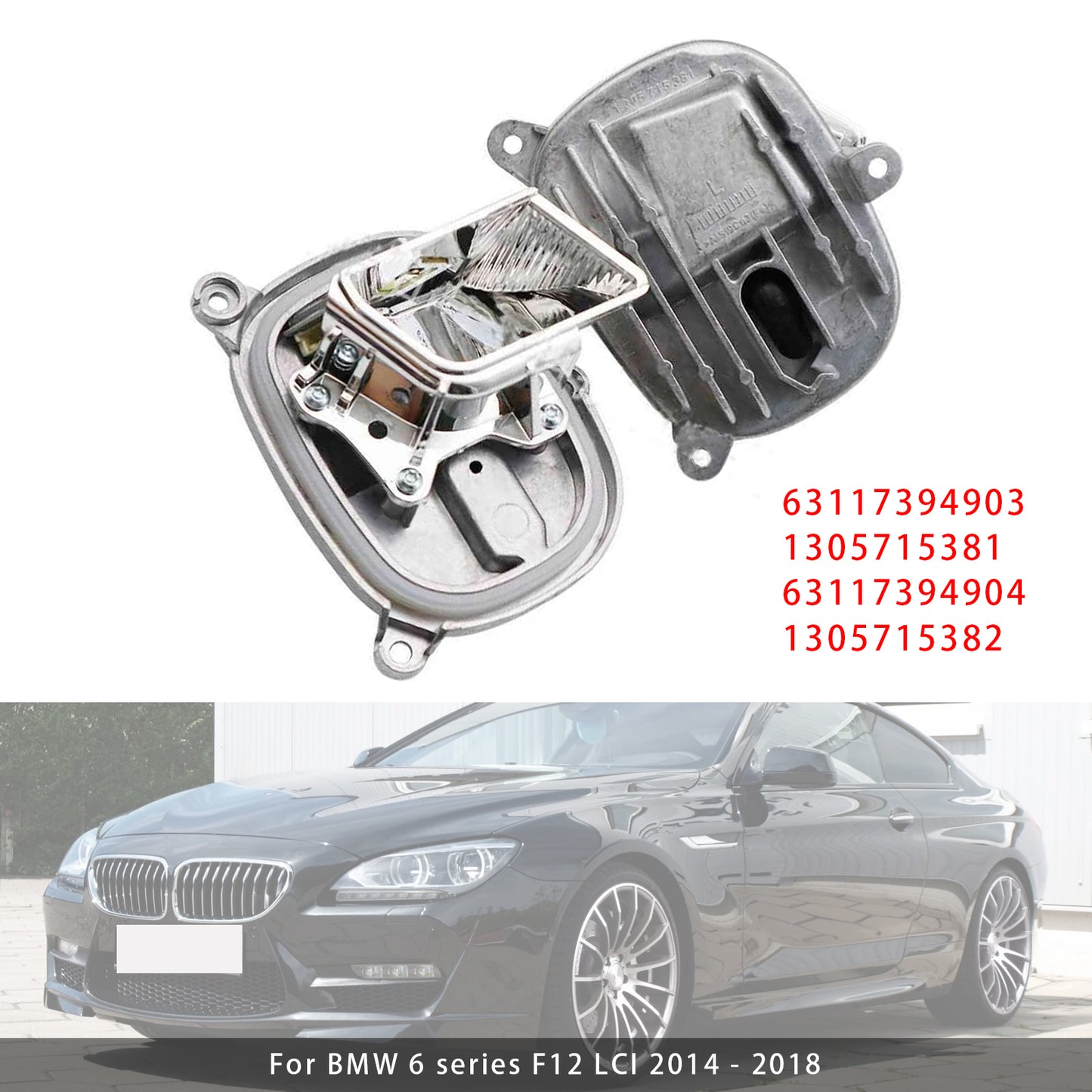 BMW 6 Series F12 F13 F06 LCI 2014-2018 Left+Right LED Cornering Light Module 63117394903 1305715381