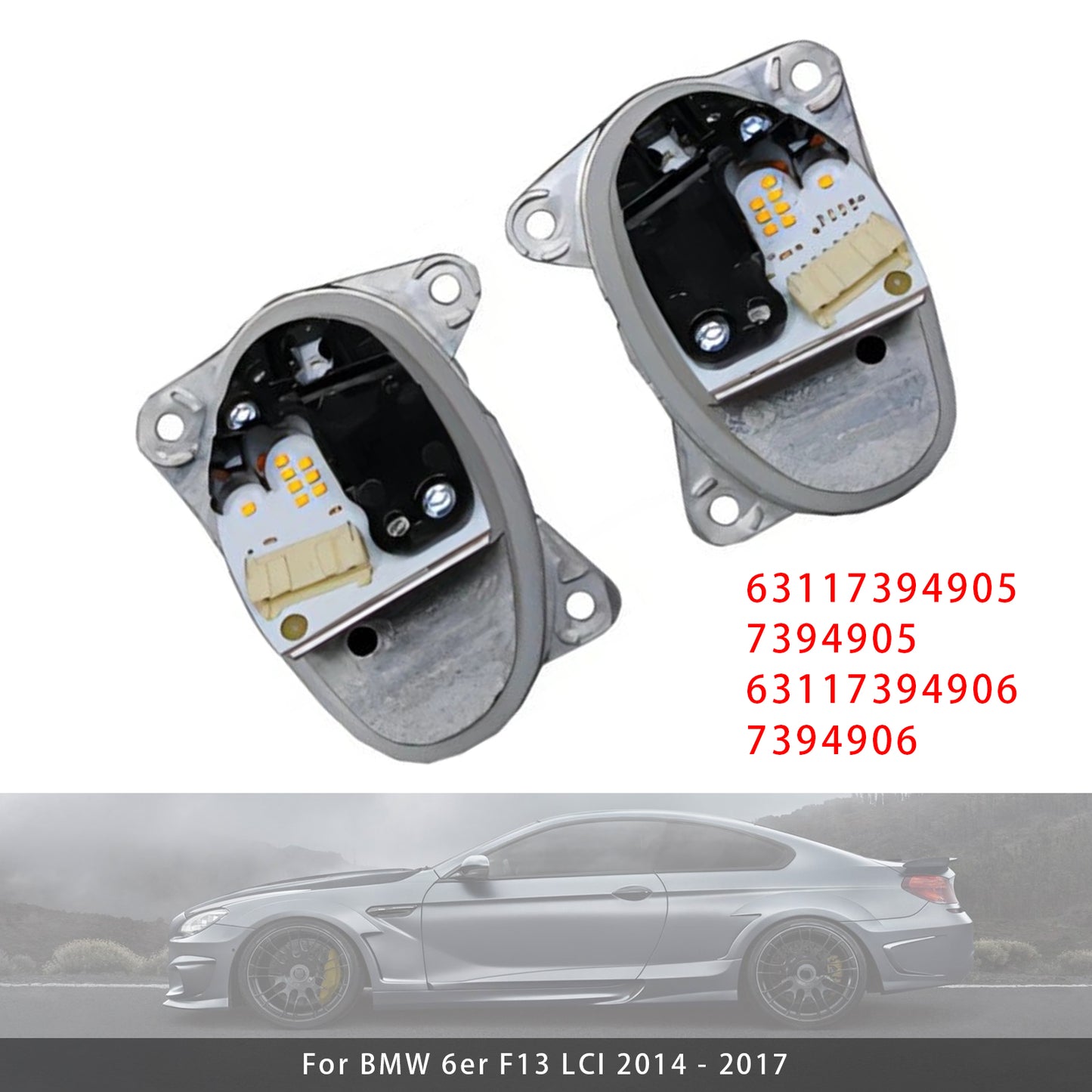 BMW F06 F12 F13 63117394905 63117394906 Left+Right LED Turn Signal Light Control Module