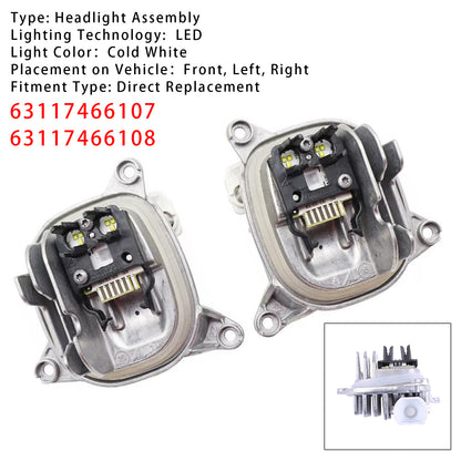 2018-2021 BMW G01 X3 G02 X4 3117466107 63117466108 Left+Right DRL LED MODULE White