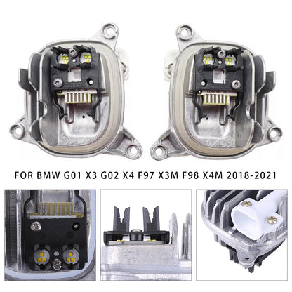 2018-2021 BMW G01 X3 G02 X4 3117466107 63117466108 Left+Right DRL LED MODULE White
