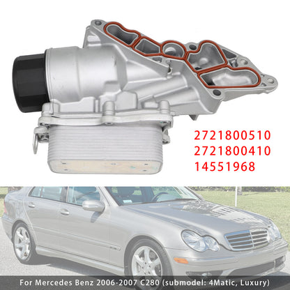 Mercedes Benz W463 X164 W164 W203 C230 2721800510 Oil Filter Housing & Oil Cooler 2721800410 14551968