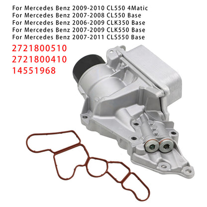 Mercedes Benz W463 X164 W164 W203 C230 2721800510 Oil Filter Housing & Oil Cooler 2721800410 14551968