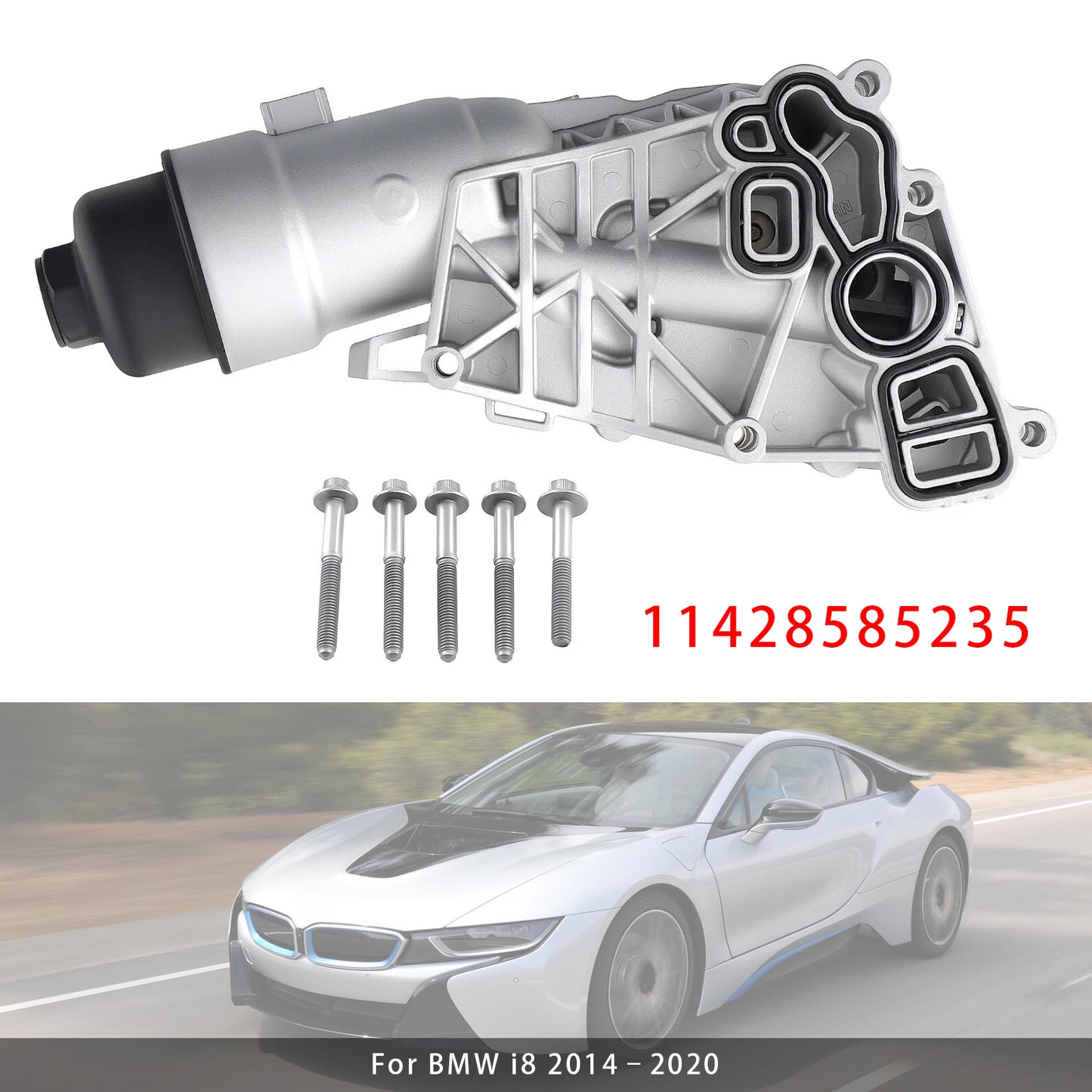 Mini Cooper BMW i8 2014-2020 Oil Cooler Filter Housing 11428585235 11428511391