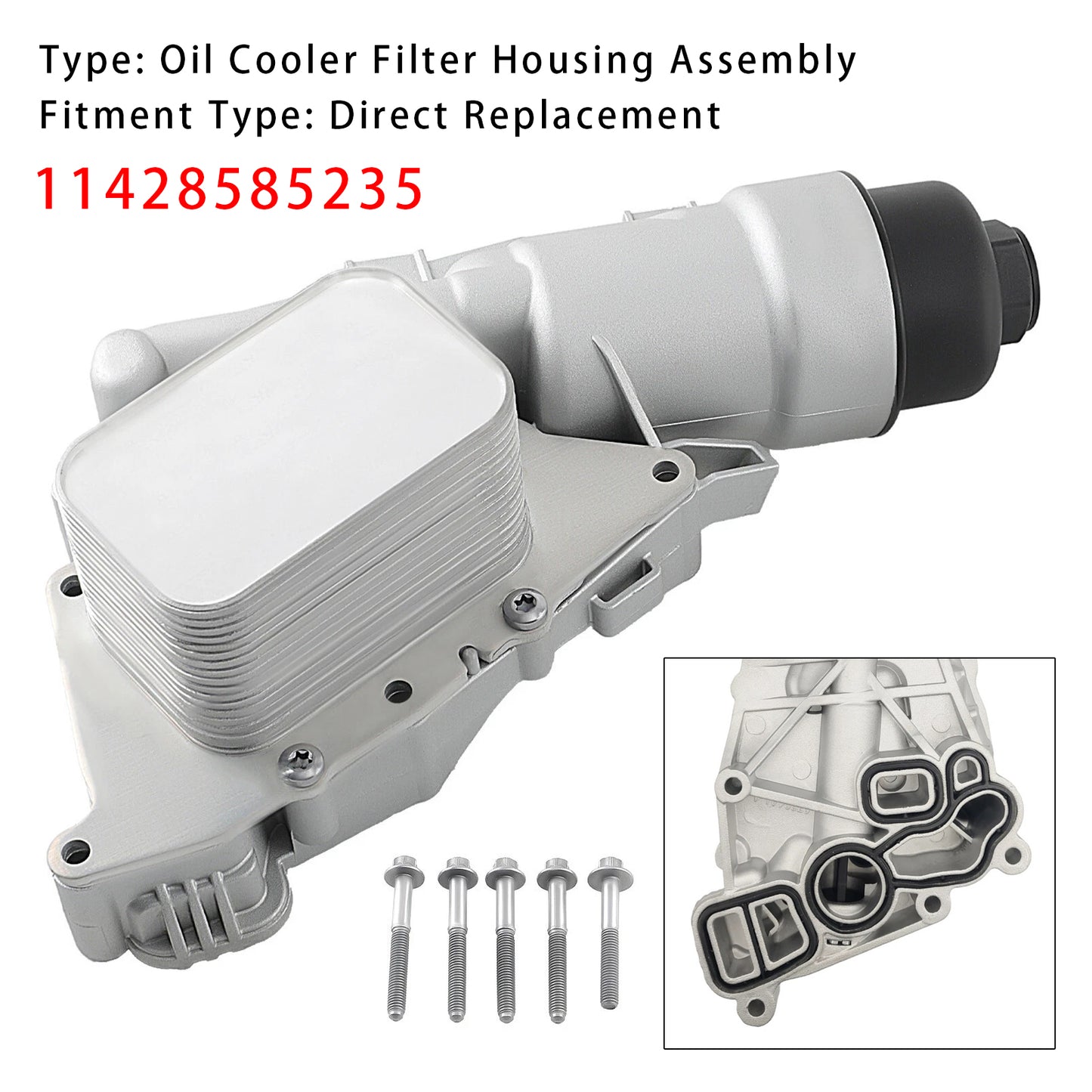 Mini Cooper BMW i8 2014-2020 Oil Cooler Filter Housing 11428585235 11428511391