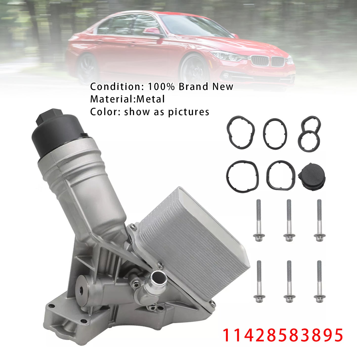 BMW B58 340i 440i 540i 740i xDrive 3.0L 11428583895 Oil Cooler Filter Housing