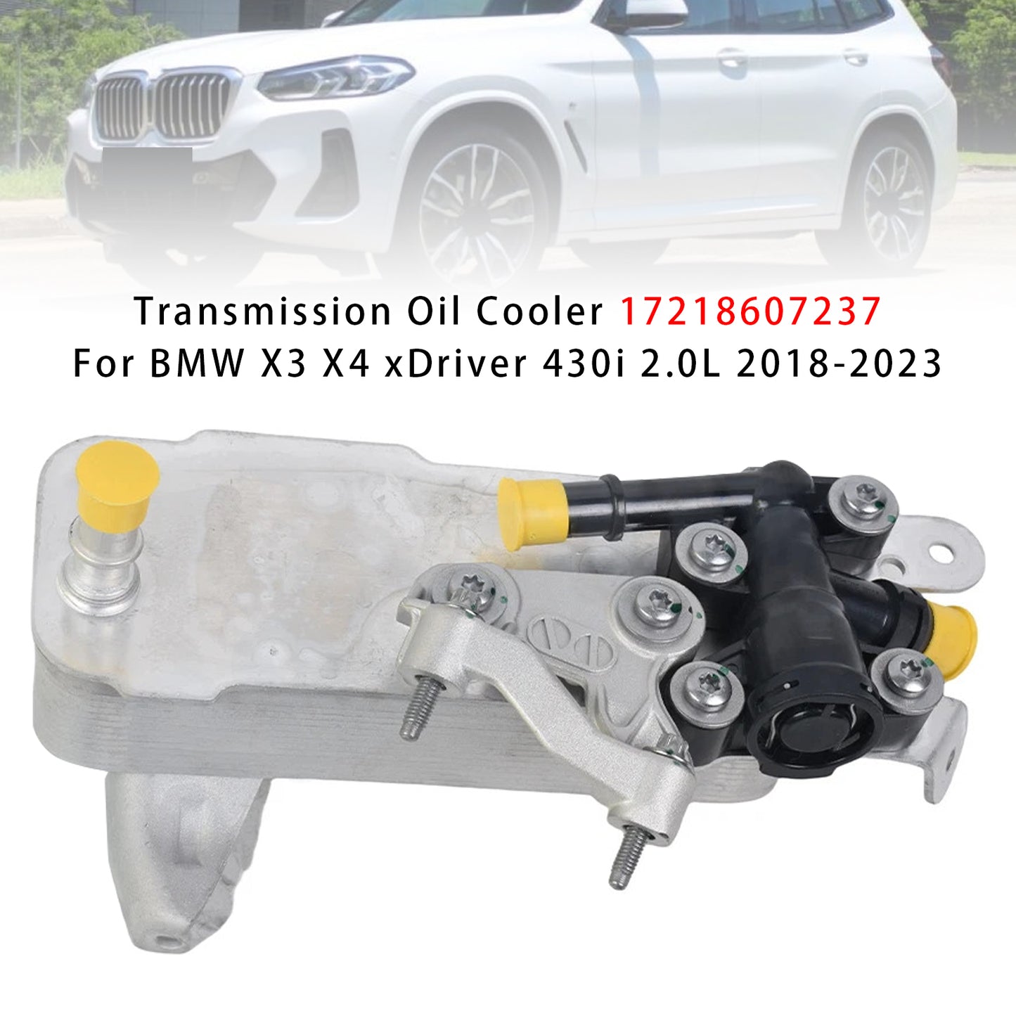 2018-2023 BMW X3 X4 xDriver 430i 2.0L 7218607237 Transmission Oil Cooler 17218607237