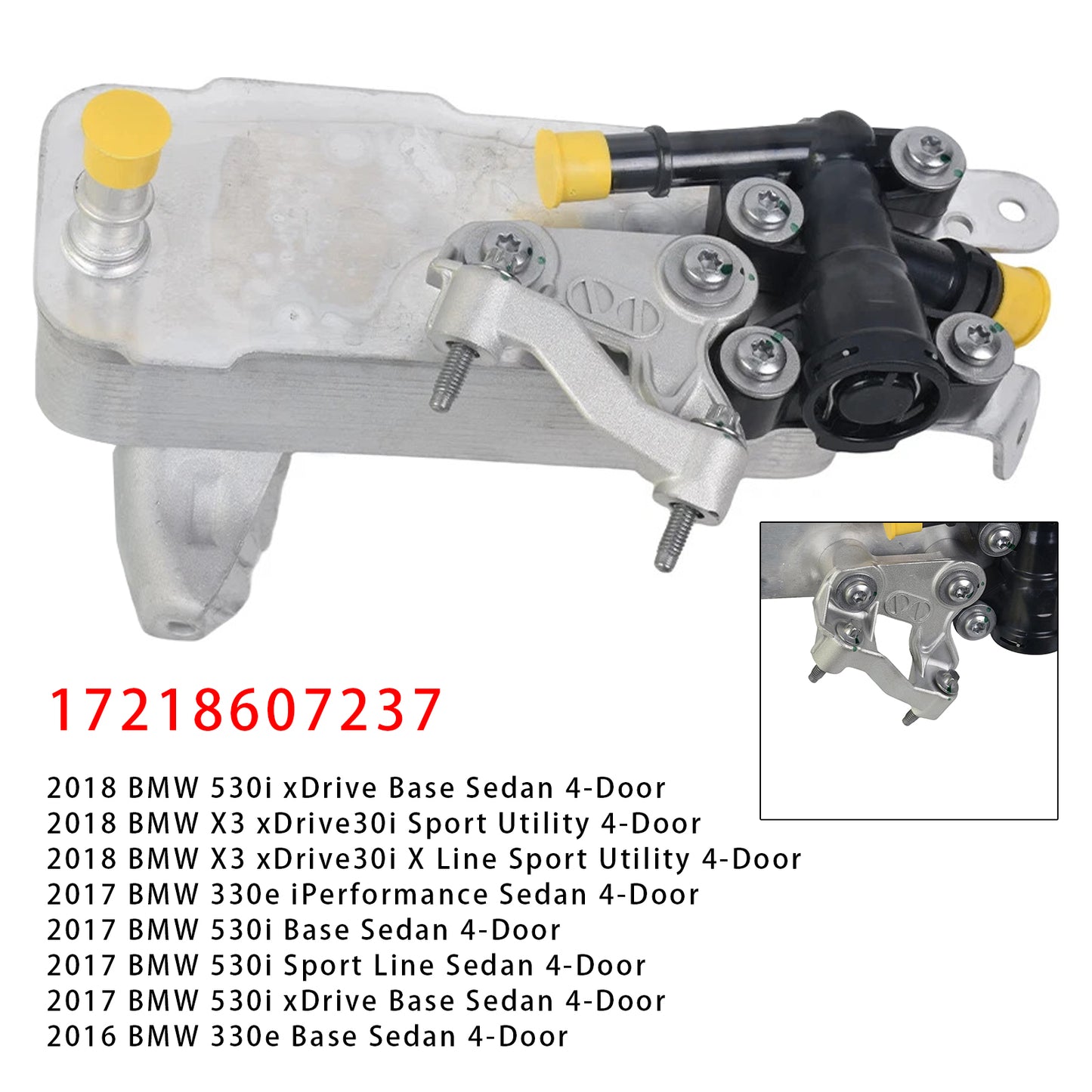 2018-2023 BMW X3 X4 xDriver 430i 2.0L 7218607237 Transmission Oil Cooler 17218607237