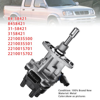 Nissan Frontier Xterra 2000-2004 L4 2.4L Ignition Distributor w/Cap & Rotor 221003S500 221003S501