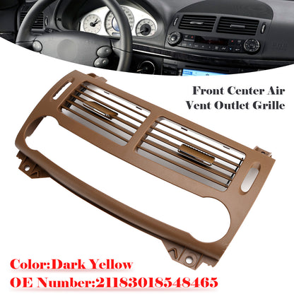 Benz E Class W211 2003-2008 Front Center Air Vent Outlet Grille Dark Yellow