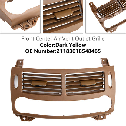 Benz E Class W211 2003-2008 Front Center Air Vent Outlet Grille Dark Yellow