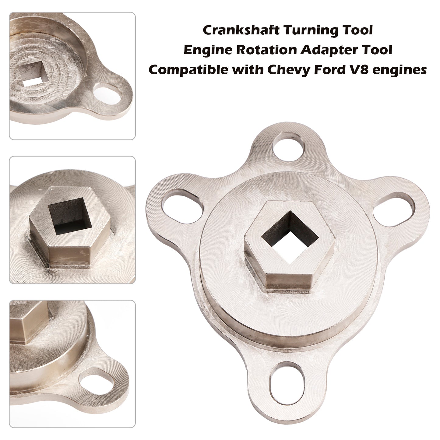 Chevy Ford V8 engines Crankshaft Turning Tool Engine Rotation Adapter Tool