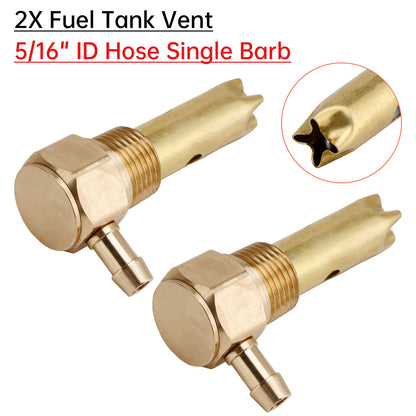 2PCS 5/16" ID Hose Fuel Tank Vent Assy 20560284 For Kenworth Volvo Full Function Single Barb