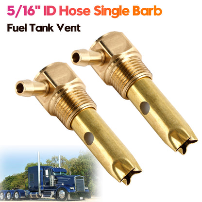 2PCS 5/16" ID Hose Fuel Tank Vent Assy 20560284 For Kenworth Volvo Full Function Single Barb