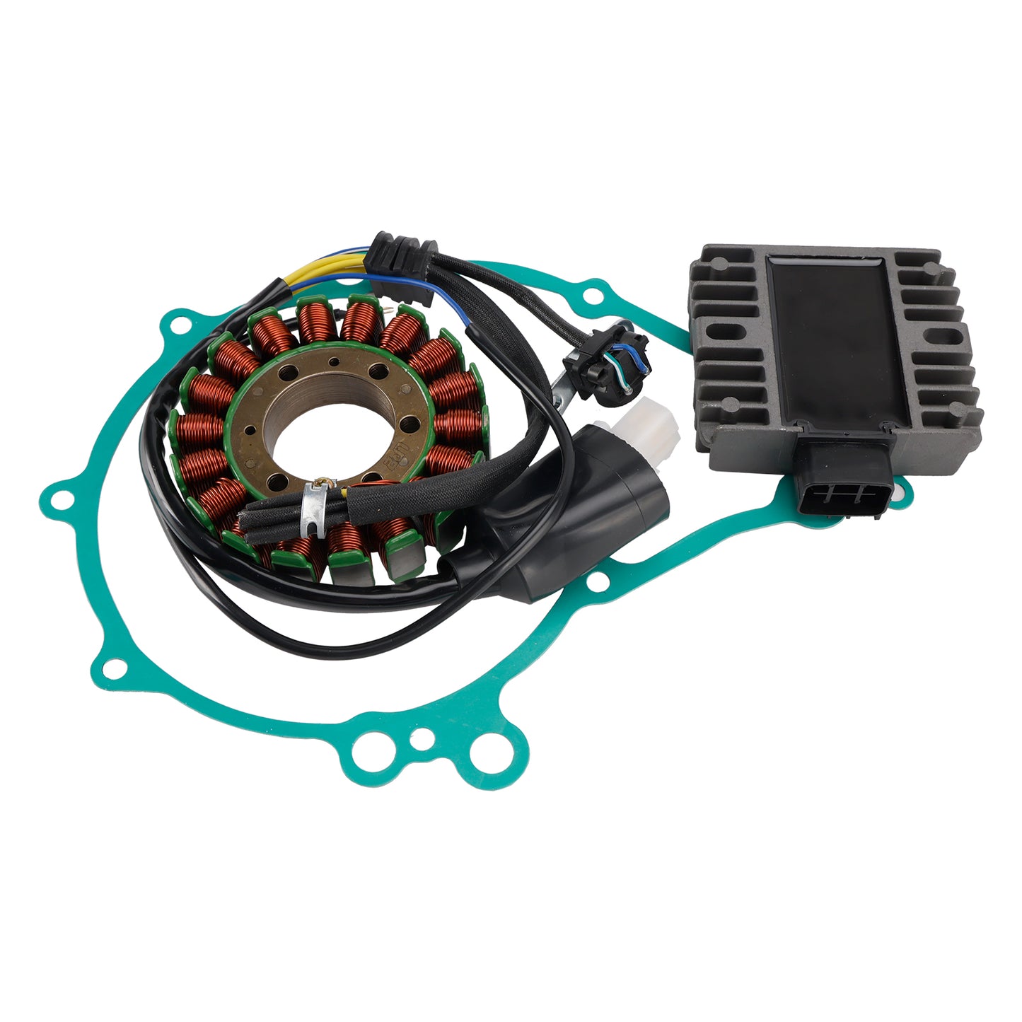 Yamaha XT 660 Z Tenere 2008-2015 Magneto Coil Stator 5VK-81410-00+ Voltage Regulator 4XY-81960-00+ Gasket