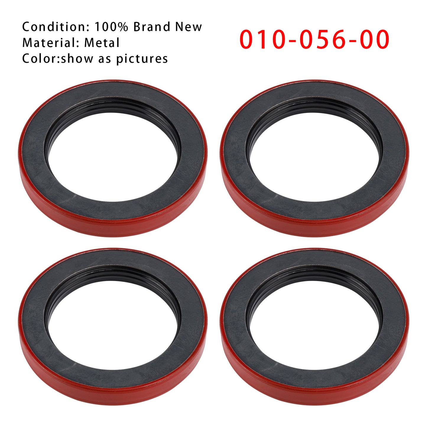 4PCS Oil Seal 3.125" X 4.506" For Dexter 010-056-00 10K 12K Heavy Duty 15K Axles Trailer Axle Bearing Seal