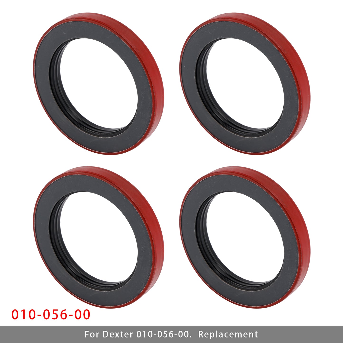 4PCS Oil Seal 3.125" X 4.506" For Dexter 010-056-00 10K 12K Heavy Duty 15K Axles Trailer Axle Bearing Seal