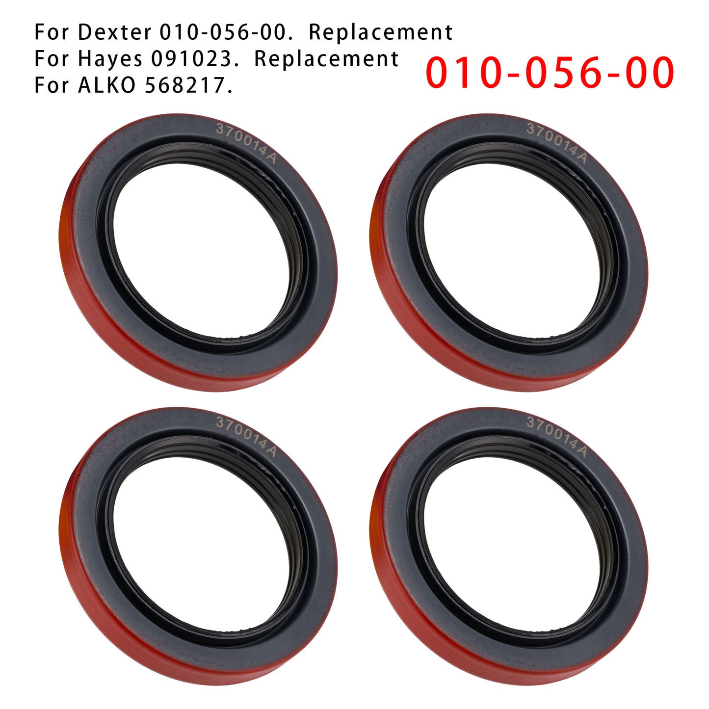 4PCS Oil Seal 3.125" X 4.506" For Dexter 010-056-00 10K 12K Heavy Duty 15K Axles Trailer Axle Bearing Seal