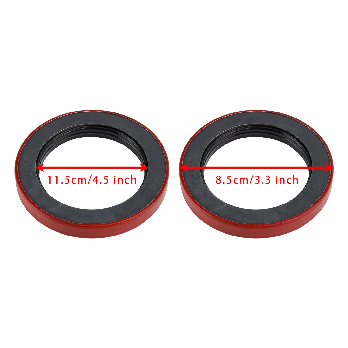 4PCS Oil Seal 3.125" X 4.506" For Dexter 010-056-00 10K 12K Heavy Duty 15K Axles Trailer Axle Bearing Seal