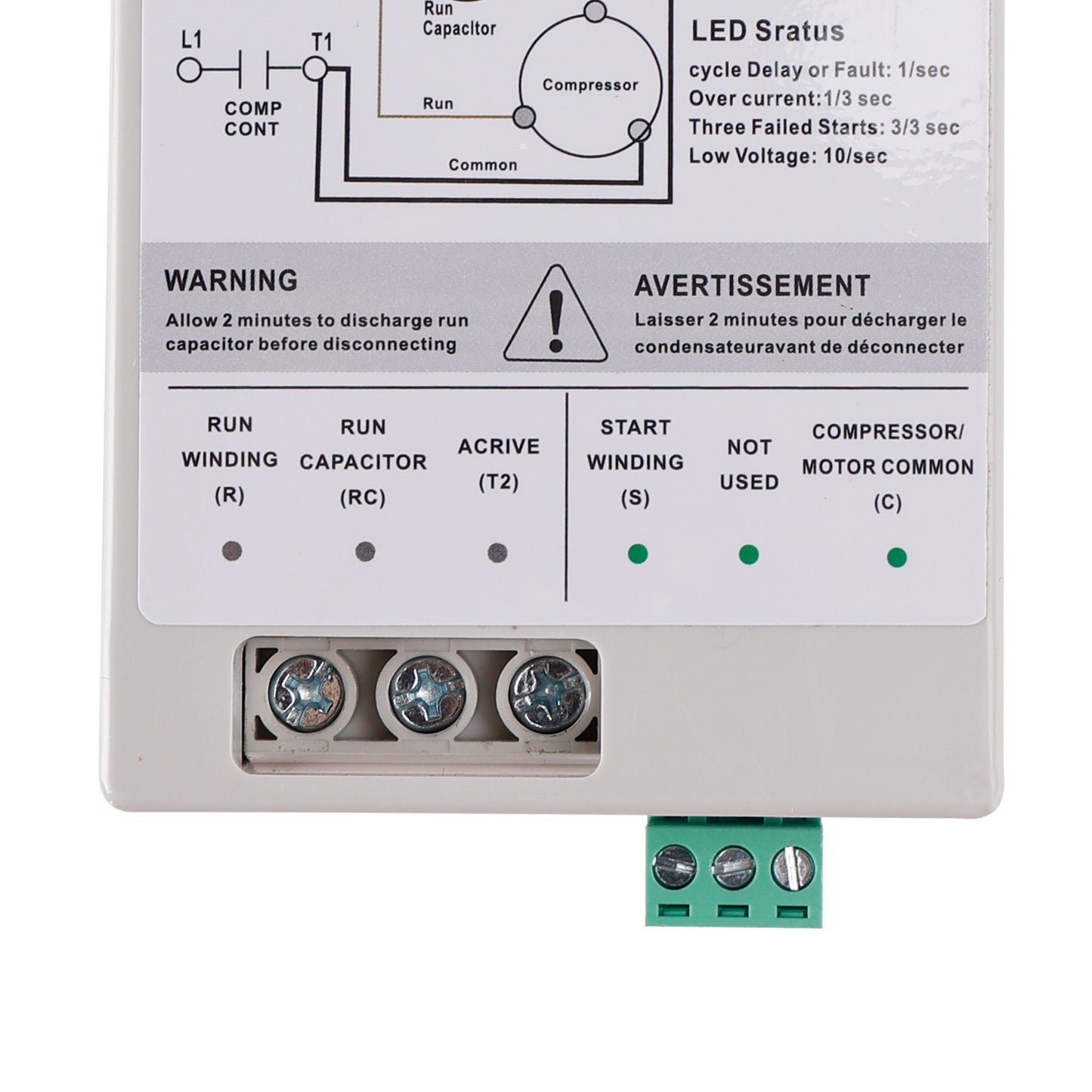AC Soft Starter Reverse Motor Protection Easy DIY Install kit Fits Inside AC Compact Surge Protector & Motor Saver Ideal For HVAC Generators & Utility Power