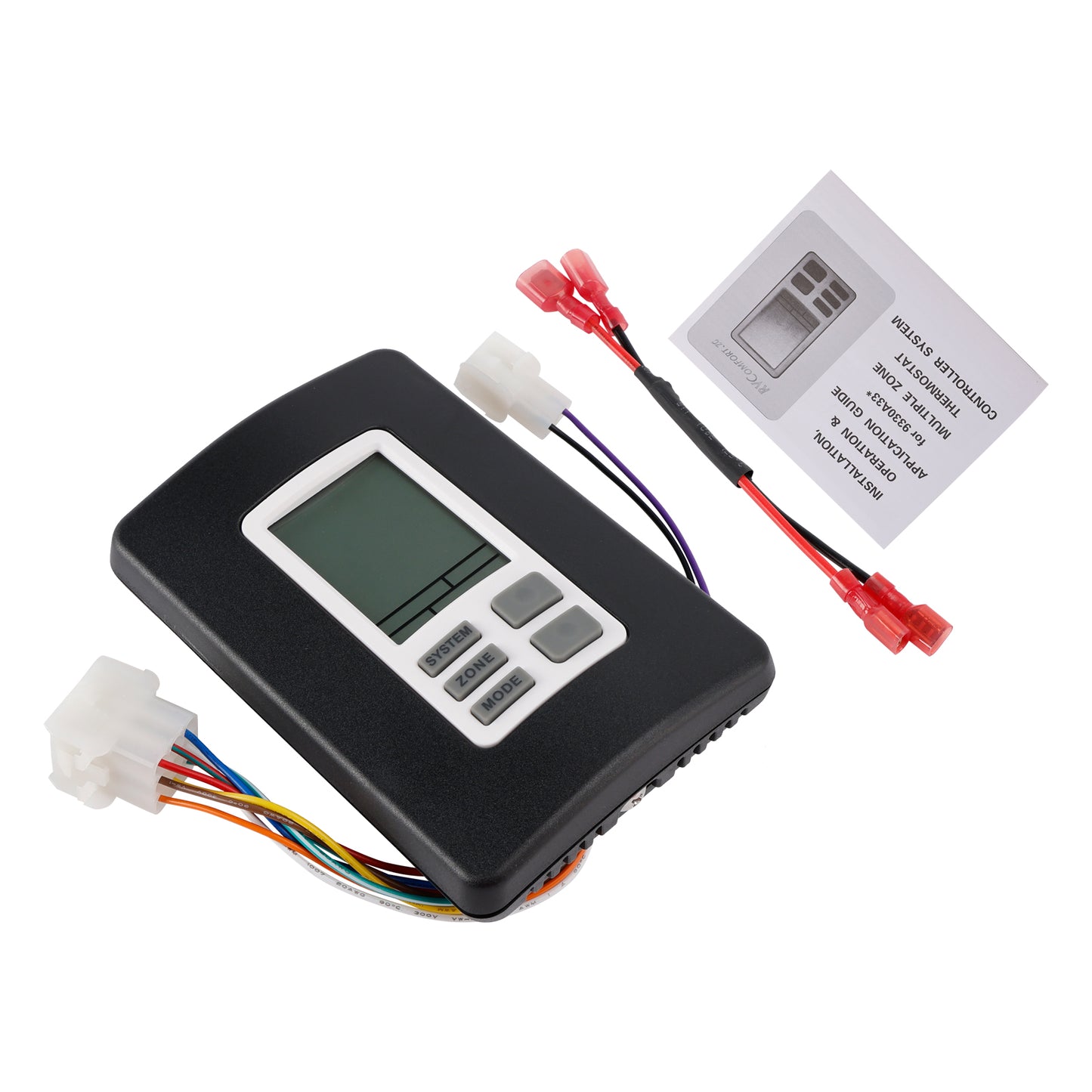 RV 9330A3341 9-Series Digital Zone Thermostat 12V Black