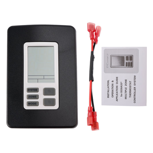 RV 9330A3341 9-Series Digital Zone Thermostat 12V Black