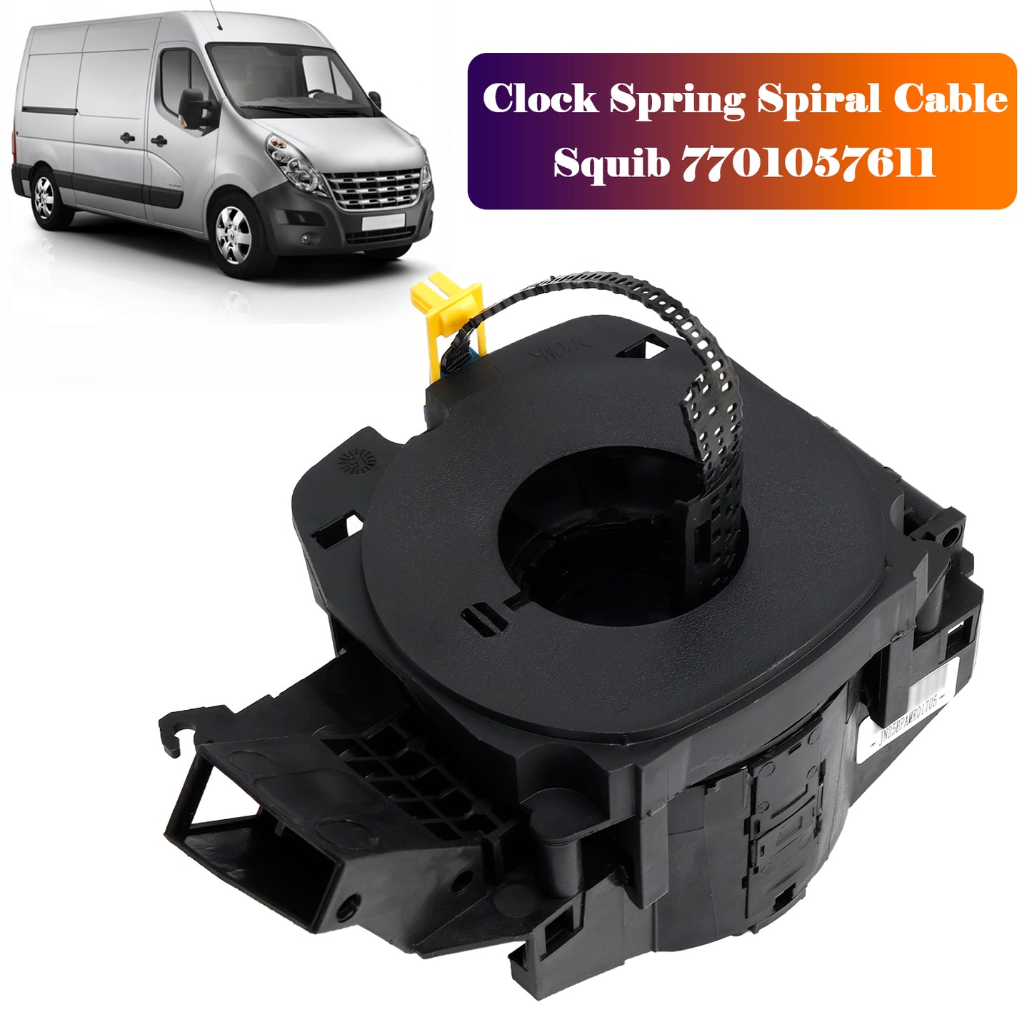 7701057611 Clock Spring Spiral Cable Squib 9591291 For Renault Master Mk2