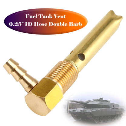Small 1/4" Hose Double Barb Fuel Tank Vent Assy FTA-V-40 For Both small and large tanks