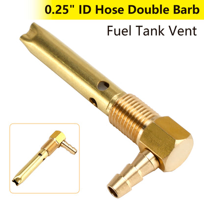 Small 1/4" Hose Double Barb Fuel Tank Vent Assy FTA-V-40 For Both small and large tanks