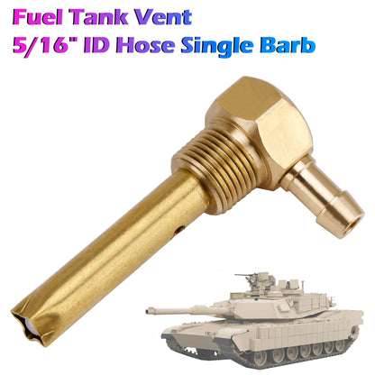 5/16" ID Hose Fuel Tank Vent 3/8"-18NPTF Thread For both small and large tanks