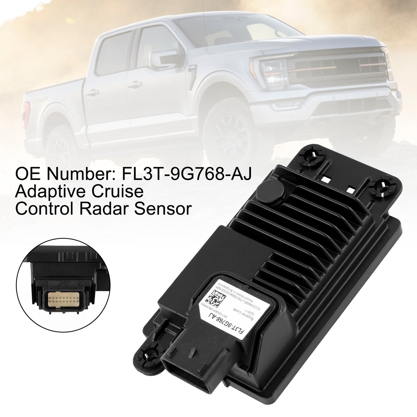 2015-2020 Ford F-150 2.7L/3.0L/3.3L/3.5L/5.0L Adaptive Cruise Control Radar Sensor FL3T-9G768-AJ