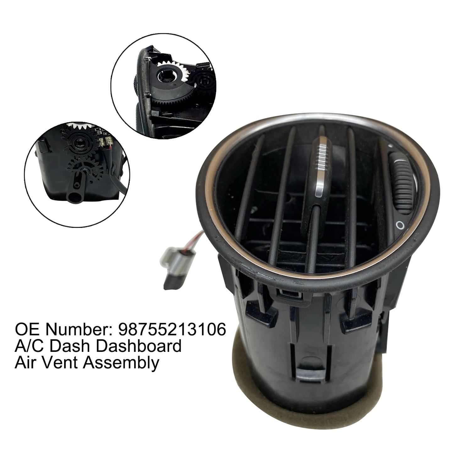 Porsche 987 Boxster Cayman A/C Dash Dashboard Air Vent Assembly 98755213106 98755213103