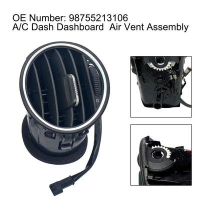 Porsche 987 Boxster Cayman A/C Dash Dashboard Air Vent Assembly 98755213106 98755213103