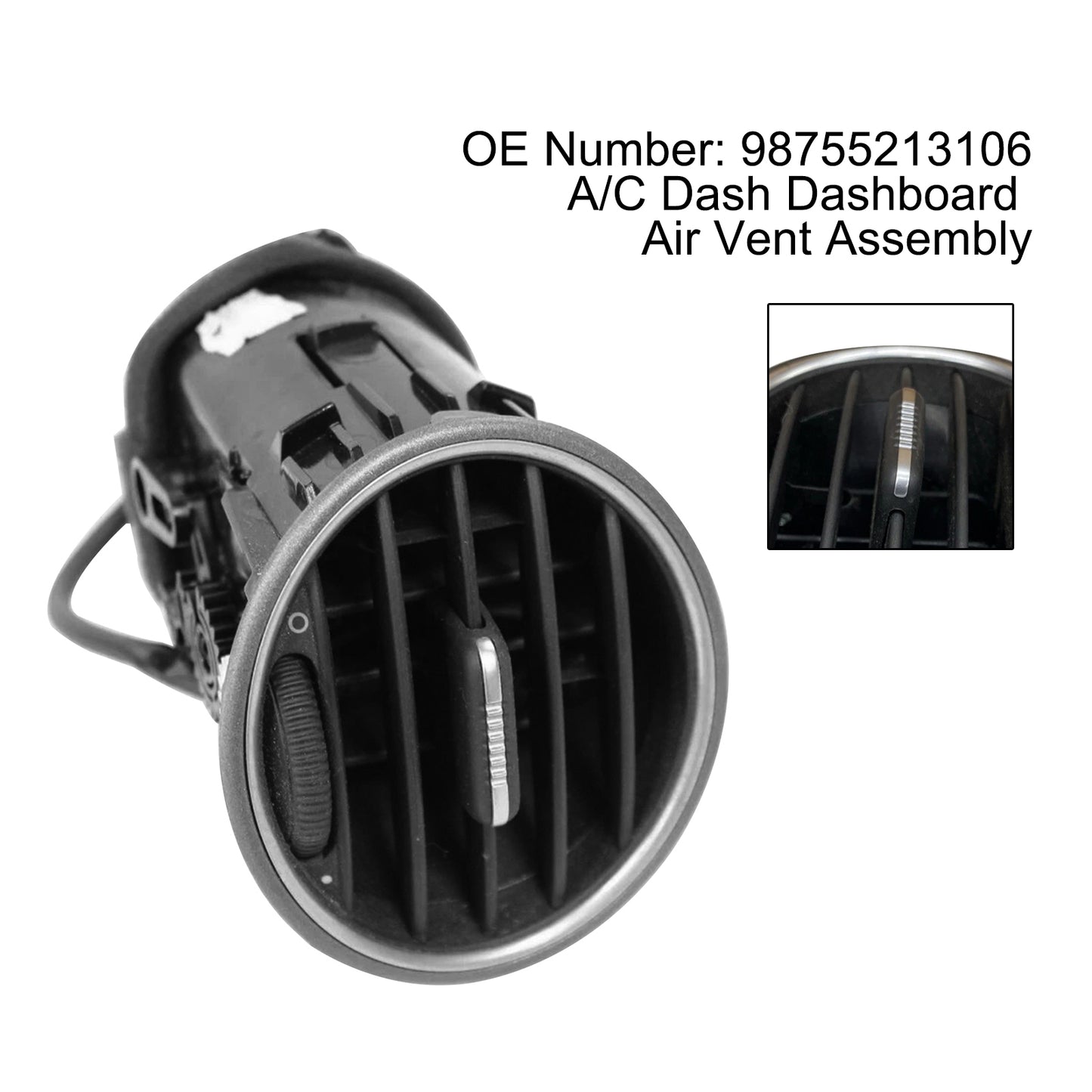 Porsche 987 Boxster Cayman A/C Dash Dashboard Air Vent Assembly 98755213106 98755213103