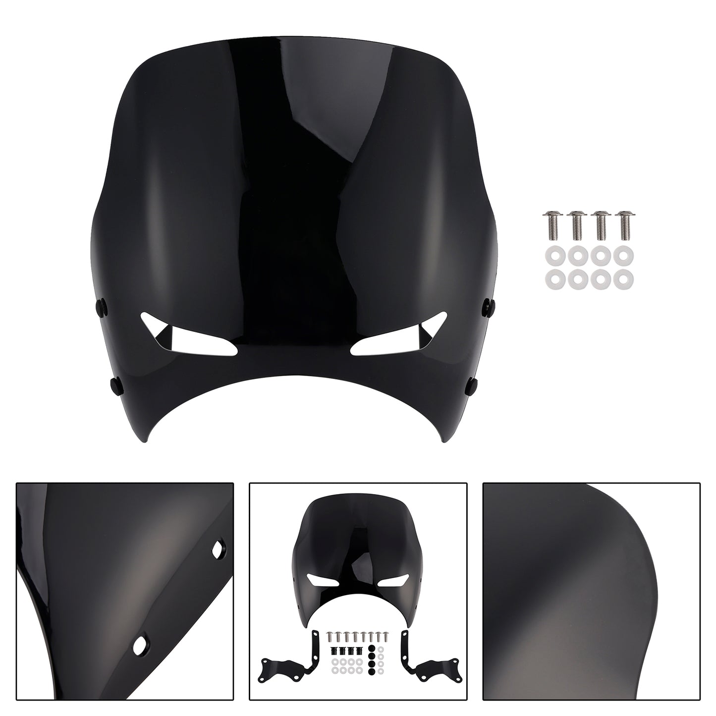 2019-2022 Honda CB400 SUPER FOUR Black Windshield WindScreen