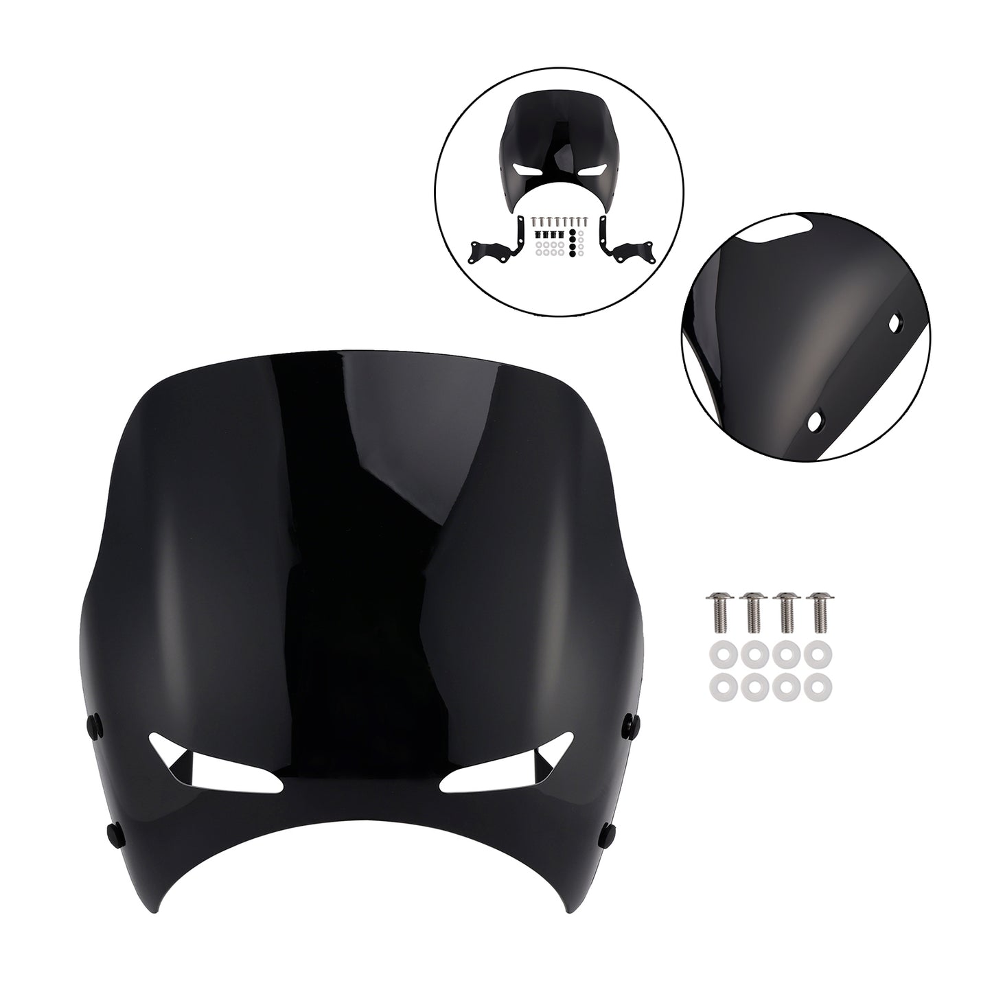 2019-2022 Honda CB400 SUPER FOUR Black Windshield WindScreen