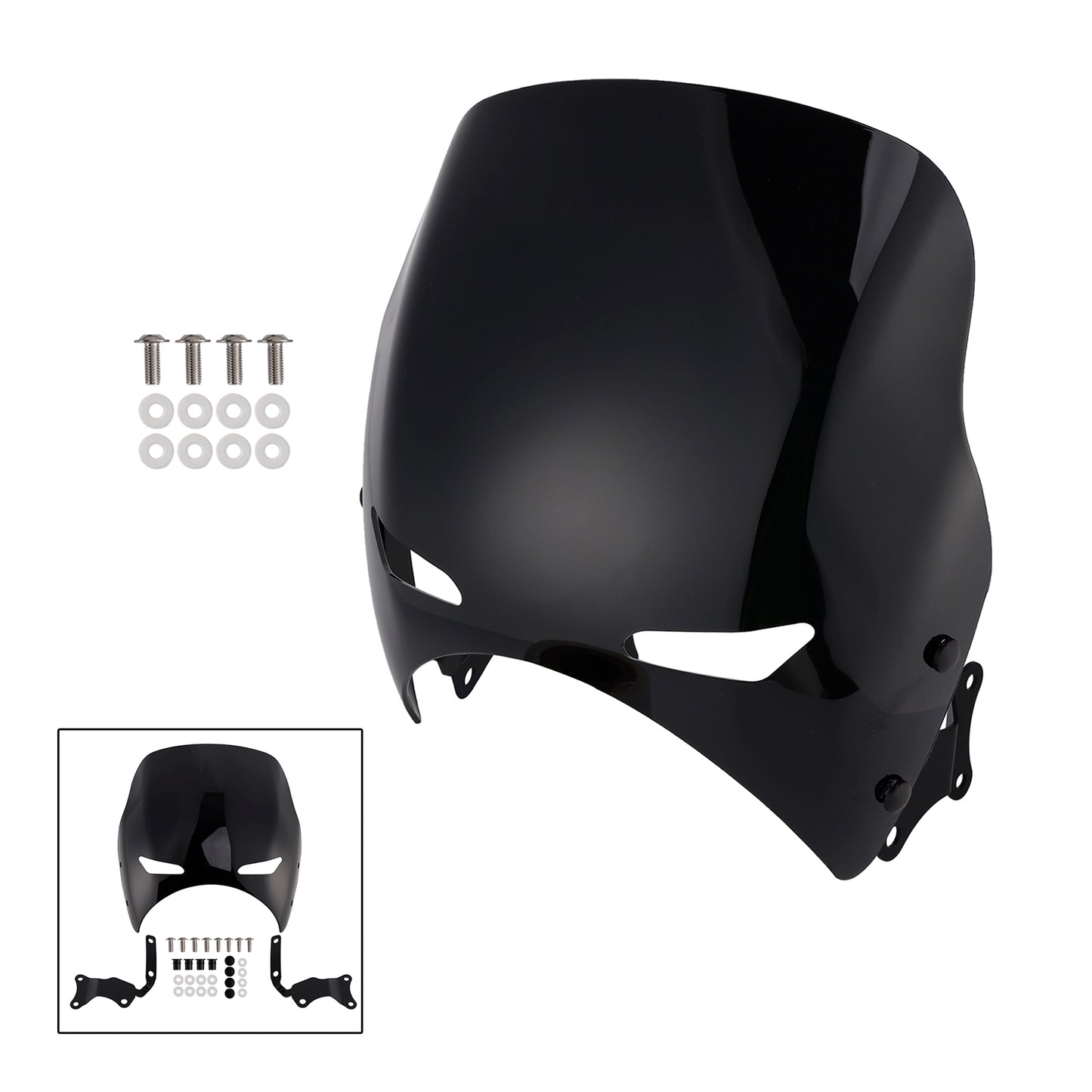 2019-2022 Honda CB400 SUPER FOUR Black Windshield WindScreen