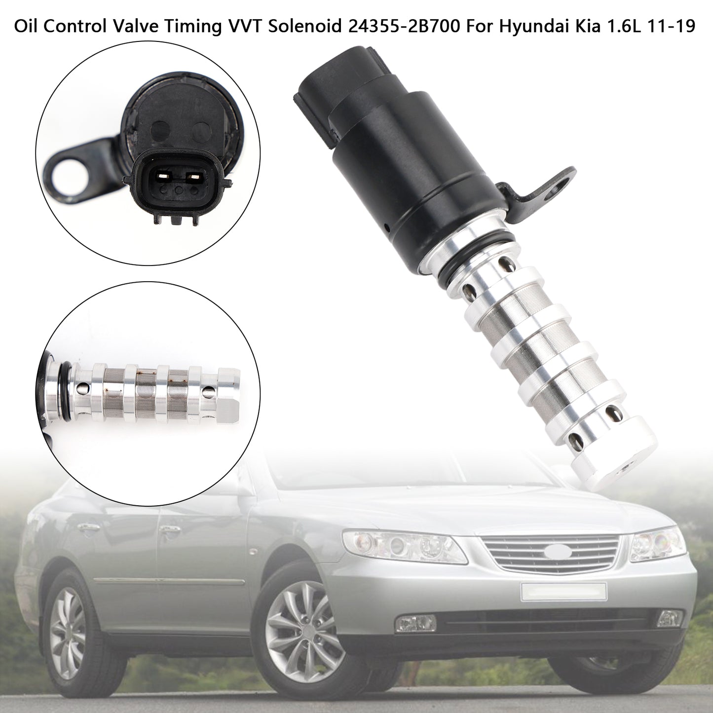 Hyundai Kia 1.6L 2011-2019 24355-2B700 Oil Control Valve Timing VVT Solenoid