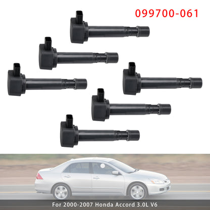 Honda & Acura I4 V6 1999-2011 6PCS Ignition Coils 099700-061 099700-072