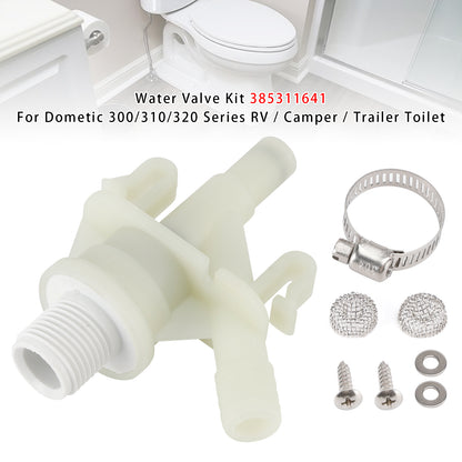 Dometic 300/310/320 Series RV/Camper/Trailer 385311641 Toilet Water Valve Kit