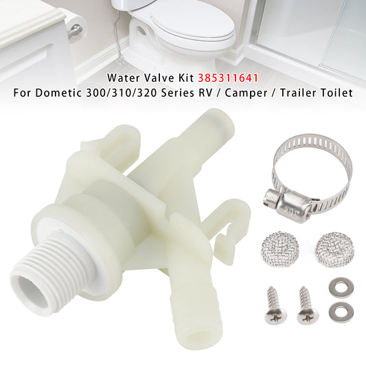 Dometic 300/310/320 Series RV/Camper/Trailer 385311641 Toilet Water Valve Kit