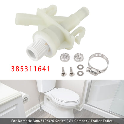 Dometic 300/310/320 Series RV/Camper/Trailer 385311641 Toilet Water Valve Kit