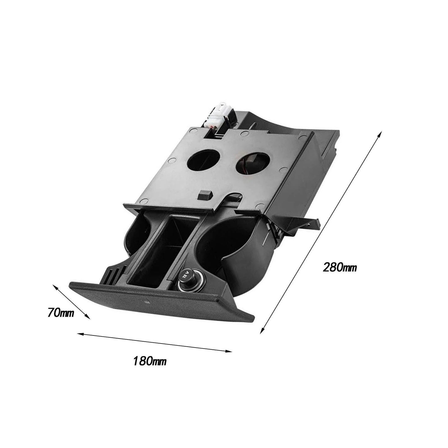 VW Transporter T5 7H285860171N Black Premium Cup Holder