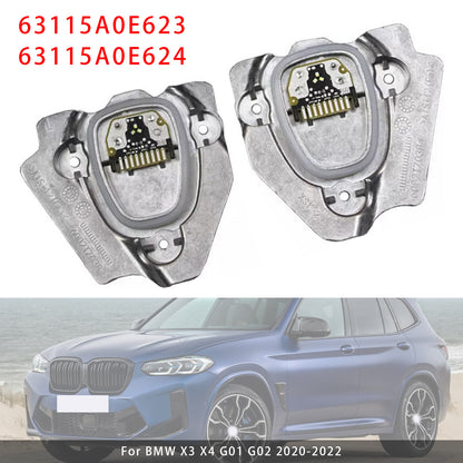 BMW X3 X4 G01 G02 LCI 2pcs 63115A0E623+63115A0E624 LED Headlight DRL Unit Module