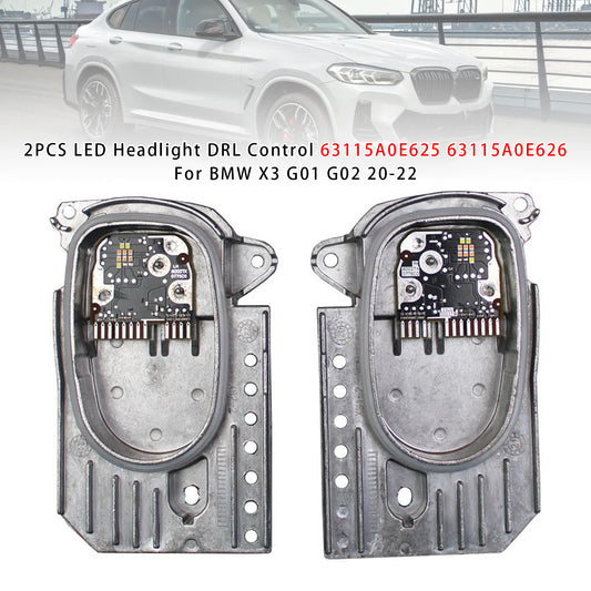 2020-2022 BMW X3 G01 G02 2PCS LED Headlight DRL Control 63115A0E625 63115A0E626