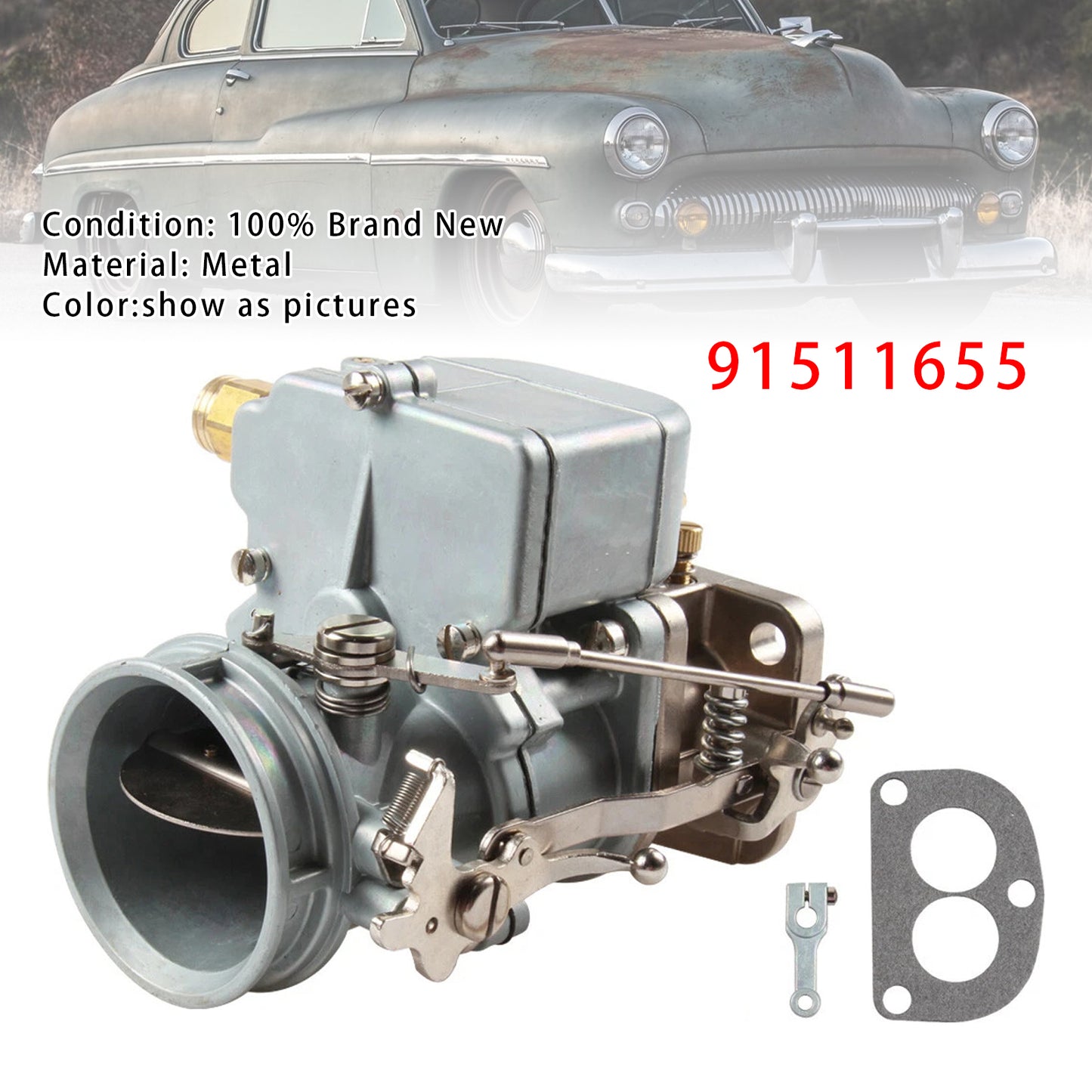 Speedway 9-Super-7 Carb Carburetor 97 Style Natural Finish 2-BBL 91511655
